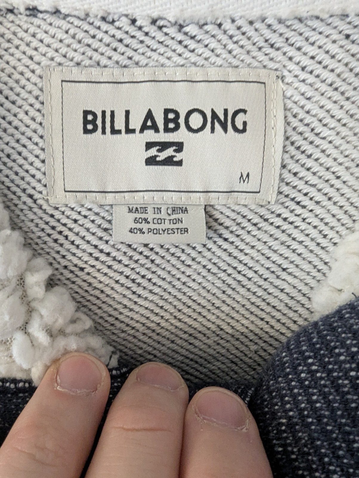 Billabong Sharpa Lined Hood Pullover Sweatshirt H… - image 3
