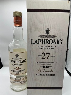 Laphroaig 1988-1989 27y Empty Bottle Single Malt Scotch Whiskey with Box