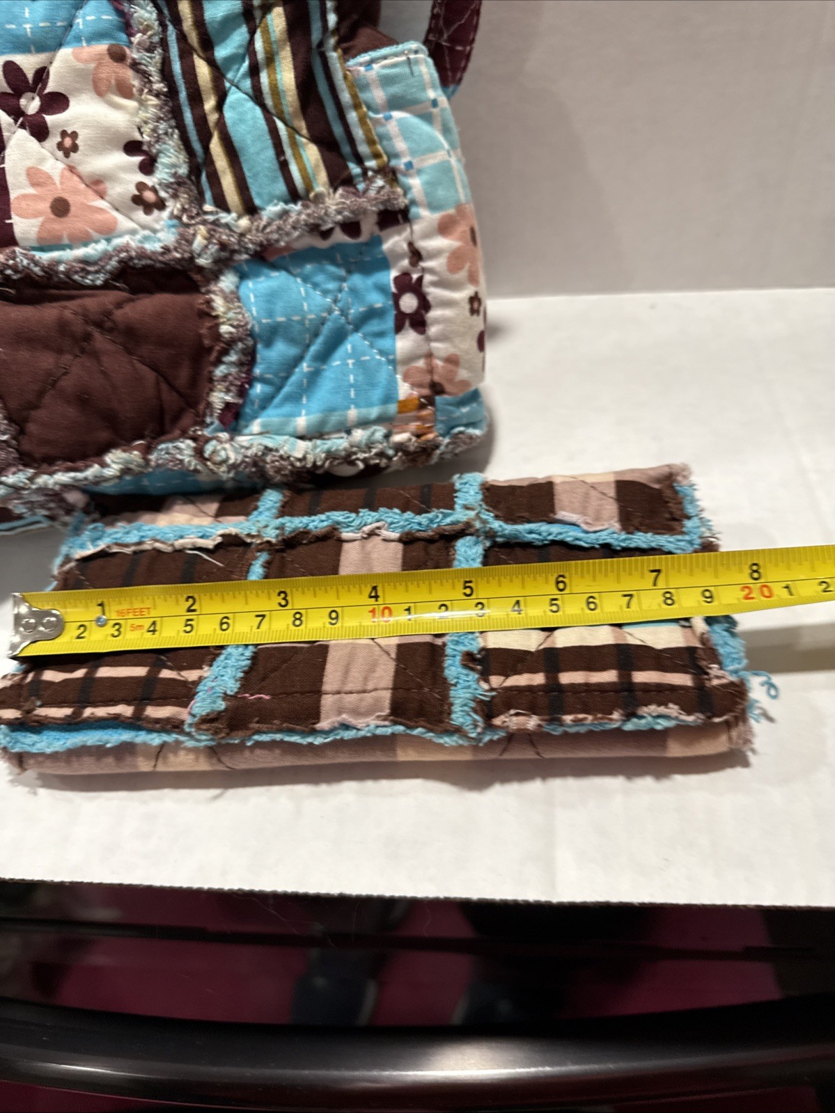 Quilted , Patchwork  Backpack With Matching Walle… - image 8