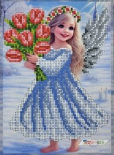 Angel Bead Embroidery Kit DIY Craft Kit Needlepoint Beadwork b132