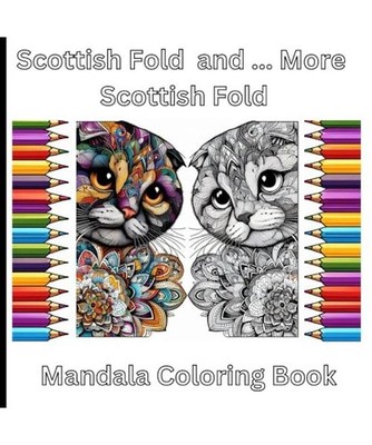 Scottish Fold and More Scottish Fold Mandala Coloring Book, Publications, Angel