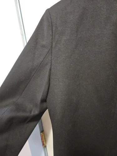 JF J.Ferrar Mens Topcoat Large Black Wool $220 Retail image 22