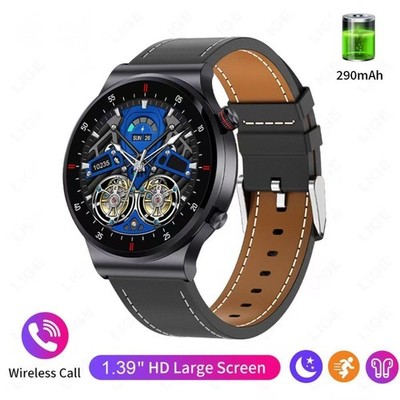 LIGE Herren Smartwatch AMOLED EKG+PPG Bluetooth Anruf Narichten NFC Wasserdicht