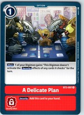 A Delicate Plan Uncommon Release Special Booster 1.5 Normal BT3-097 U NM
