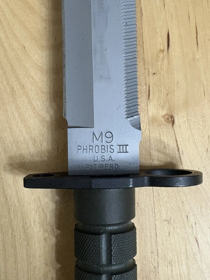 LÂMINA FIXA PHROBIS III M-9 com BAINHA BIANCHI, NOS Vintage Anos 80 - Imagem 4 de 4