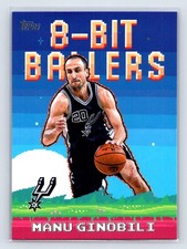 2025-26 Topps #8B-29 Manu Ginobili 8-Bit Ballers San Antonio Spurs