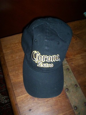 Corona Extra Hat Black Strapback Baseball Cap Bio-domes Headgear Modelo unused