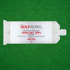 The GolfWorks Maximum Strength Tour Set 20FC Epoxy 50 ml Cartridge - New 