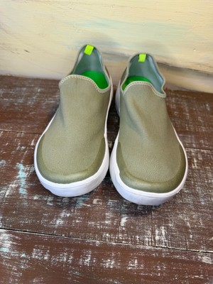 OOFOS OOmg eeZee Knit Men\'s Low Slip-On Recovery Shoe Olive Green size 12 fits l Amazon.com | OOFOS OOmg eeZee Low Recovery Shoe, Black  main image 2