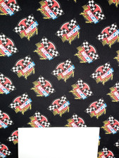 Camelot Fabrics NASCAR Stock Car Racing Black Background BTHY