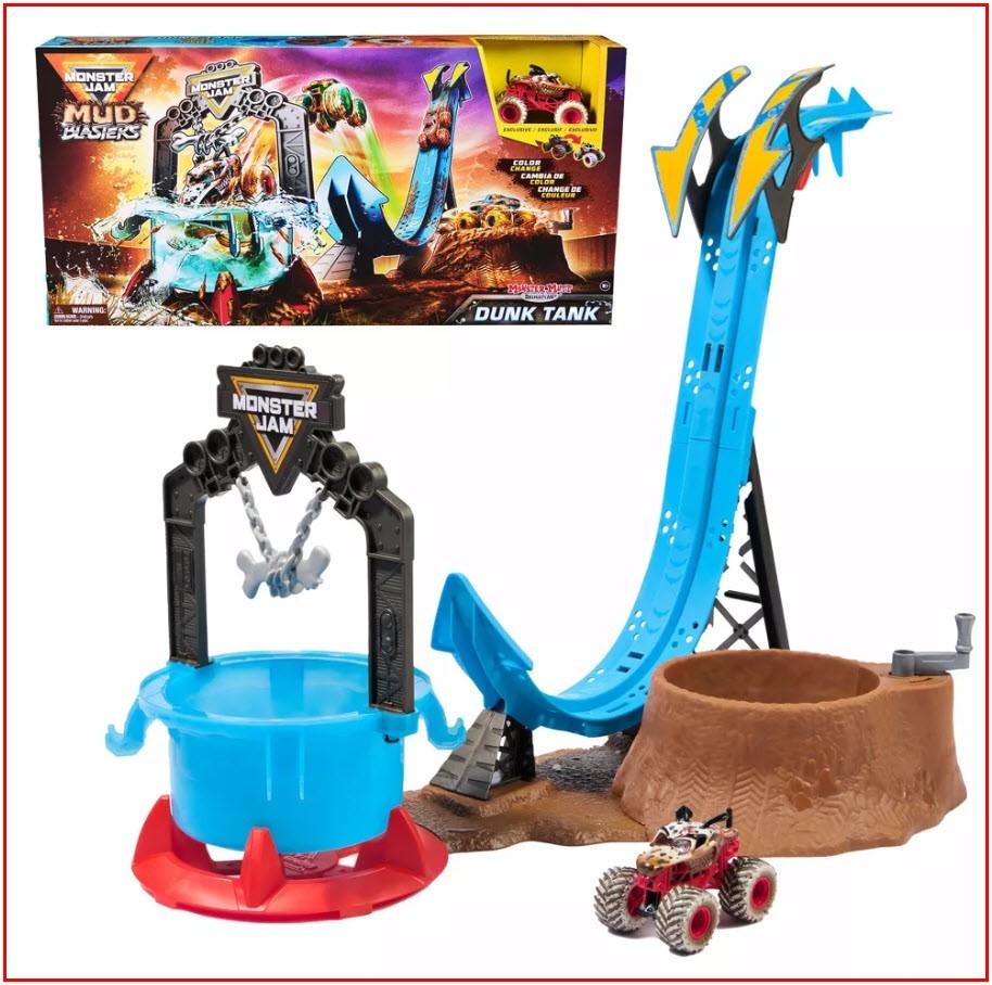 Monster Jam Mud Blasters EXCLUSIVE Monster Mutt Dalmatian DUNK