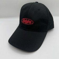 Ralphs Supermarket Spellout Black Employee Uniform Hat Adjustable Cap