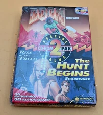 DOOM / Rise Of The Triad Shareware 2 Pak PC 1994 SEALED NEW Big Box Game RARE