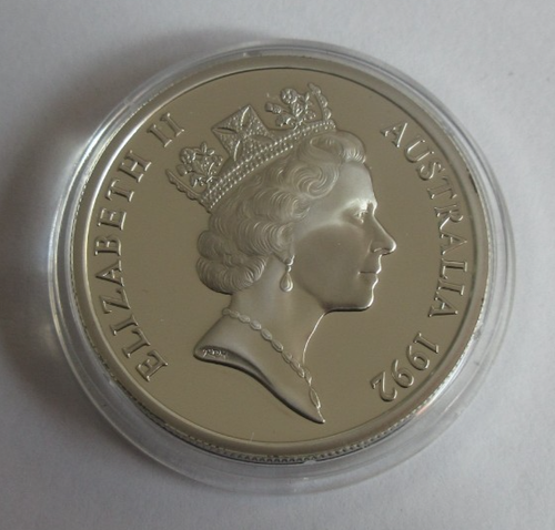 1992 Queen Elizabeth II 40th Anniv 1oz .925 Silver Proof Australia $25 Coin - 第 6/6 張圖片
