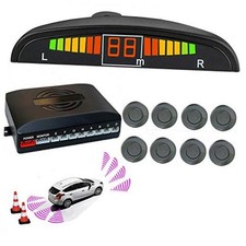 Car Reverse Parking Radar System 8 Reversing Sensors Kit with Front and Rear