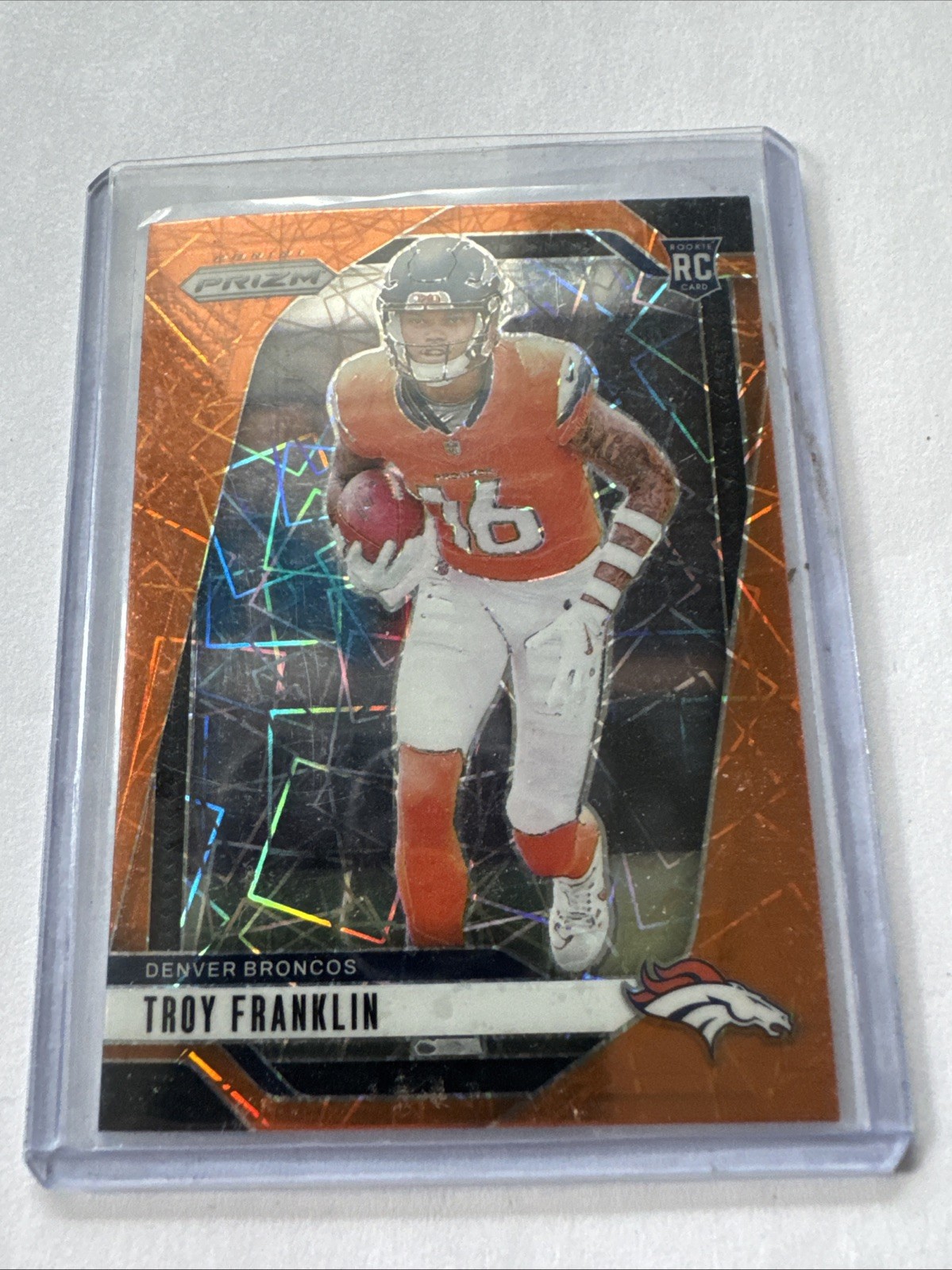 2024 Panini Prizm Rookies Troy Franklin #393 (RC) Lazer Prizm