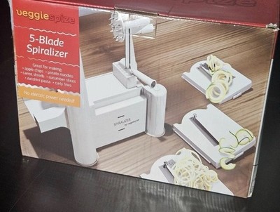 VEGGIE SPIZE 5 BLADE Spirilizer for cutting veggies, decorations, spirals, NIB