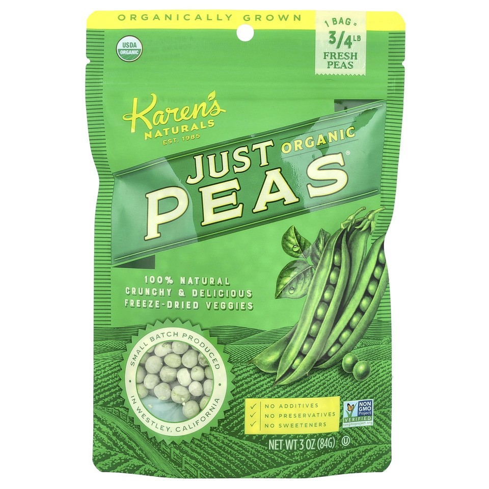 Organic Just Peas®, 3 oz (84 g)