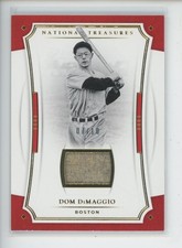 DOM DIMAGGIO JERSEY PATCH /10 2017 PANINI NATIONAL TREASURES GOLD SP GAME-USED
