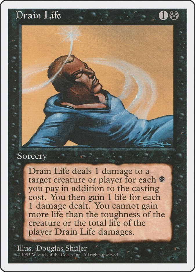 Drain Life #16 ** (LP) - Fourth Edition MTG