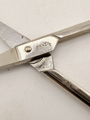 Vintage Scissors Shears Revlon Brazil Little Scissors 4” - Picture 4 of 7