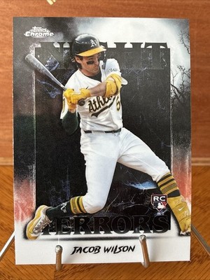 2025 Topps Chrome Update Jacob Wilson #NT-11 Night Terrors Athletics