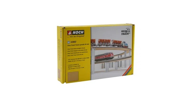 NOCH 53802 - H0 Easy Track Straight Track 94 Mm - New