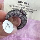 Bomb Party Sirens Ring Size 5 RG43766 "Lurking In Silence" Pave — photo 3