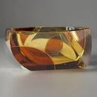 Vintage Flavio Poli Murano Glass Cachepot Bowl Ashtray   Italy 1960s 4.5”