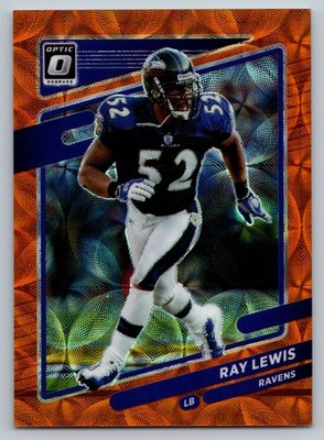 Ray Lewis Orange Scope /79 2021 Optic Football HOF Rare Mint + Ravens