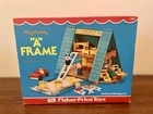 Vintage Fisher Price Little People A FRAME House NEW IN BOX  #990  1974 Ex!