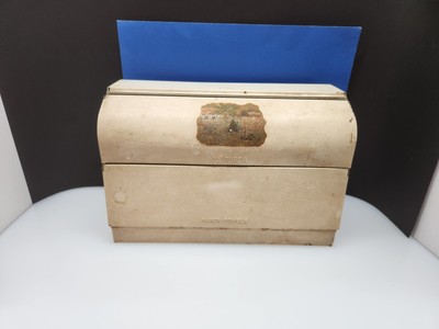 Vintage 1950s Kitchen Foil Wax Paper Towel Dispenser Organizer Wall Mount 12''x8''
