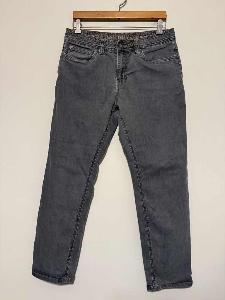 Mens 32x28 Slim Fit Hiking Stretch Gray