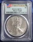 2020 $1 American Silver Eagle PCGS MS70 First Strike 1 OZ .999 silver