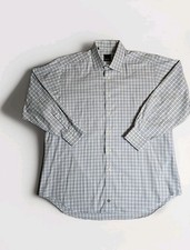 David Donahue Mens Dress Shirt 17 32/33 Multicolor Button Down Long Sleeve