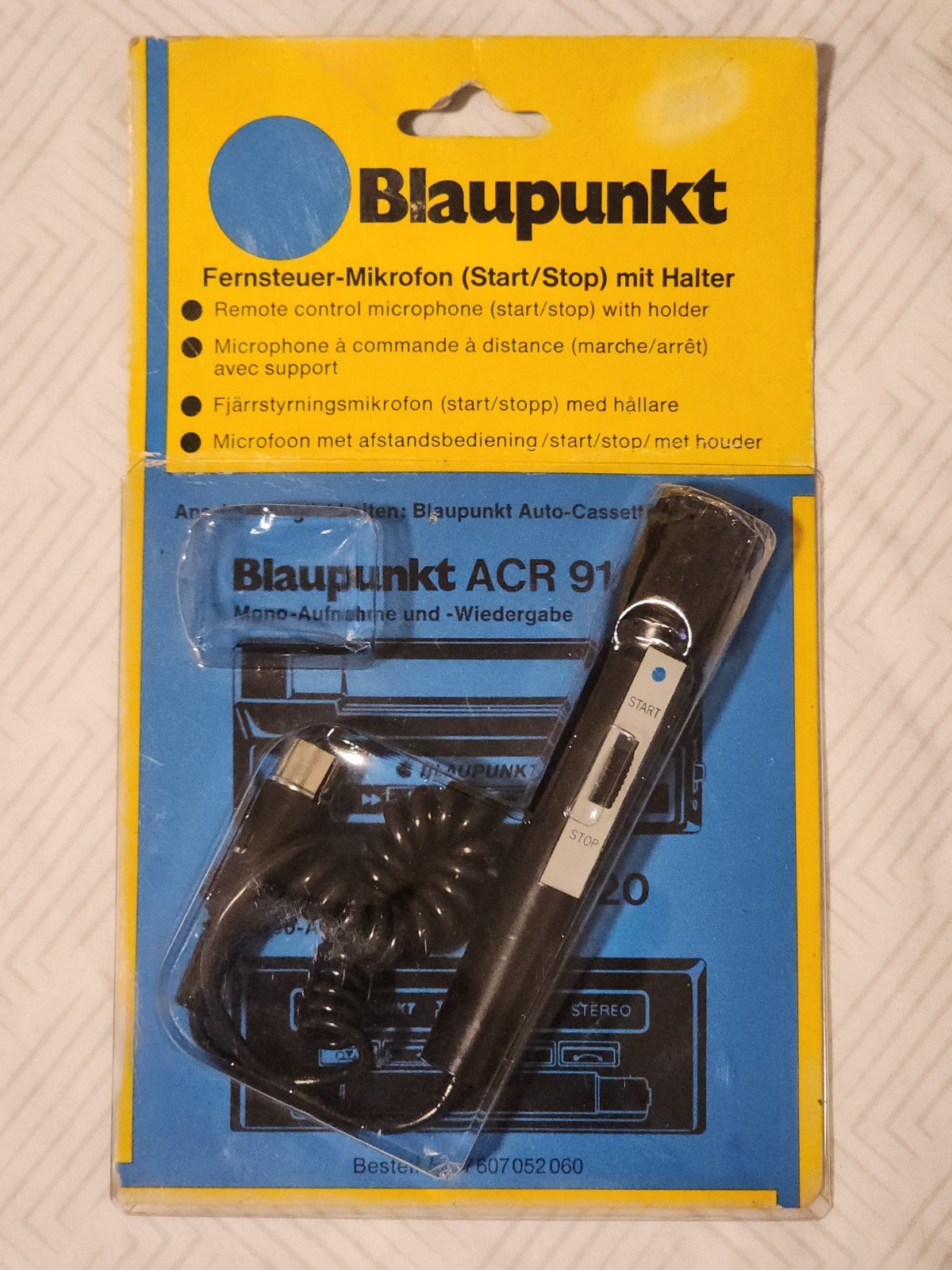 Vintage Blaupunkt Remote Control Microphone (Start/Stop)  For ACR 910 & ACR 920