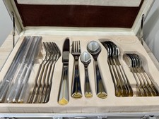 Prima Caversham Vintage 24 Piece Stainless Steel Cutlery Set With Case