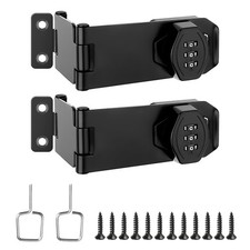 Password Rotary Hasp Locks 4 Inch Collapsible Cabinet Door Locks