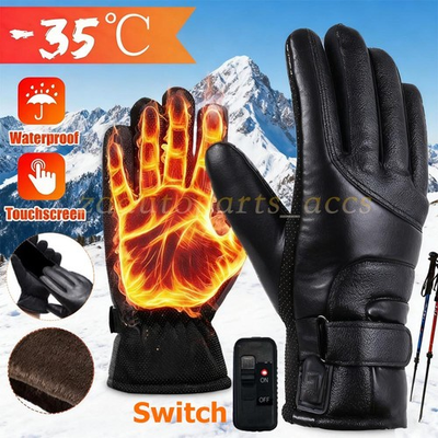 #ad Pair Heated Gloves Electric USB Rechargeable Hand Warm Windproof Thermal Winter $12.89