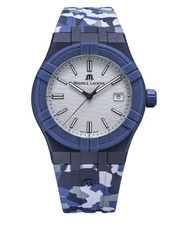 Orologio Maurice Lacroix Uomo Aikon #Tide 40mm Blu Mimetico Quarzo AI2008-B88AZ-000-0