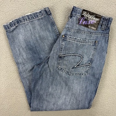 Lot 29 Luxe Jeans Men 34 Pants Blue Denim Baggy Loose Fit Wide Leg Vintage Y2K 2