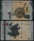 AZERBAIJAN 1 MANAT (P NEW) 2024 UNC