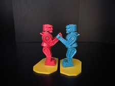 World's Smallest Boxing Robots - Miniature Rockem Sockem Game for Collectors