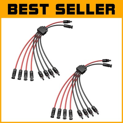 Versatile 8 to 2 Solar Y Connector Cable - Supports Multiple Solar Panel Configs