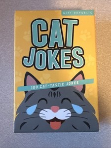 Cat Jokes Cards - Funny Kitten Novelty Fun For Cat Lovers. Cat Trivia Cards New