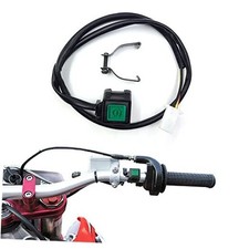 Handlebar Engine Start Switch Universal Motorcycle ATV UTV Button Green