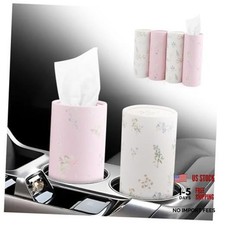 4PCS Cars Tissue Holder,Refillable Pull-Out Car Tissues Cylinder with 50