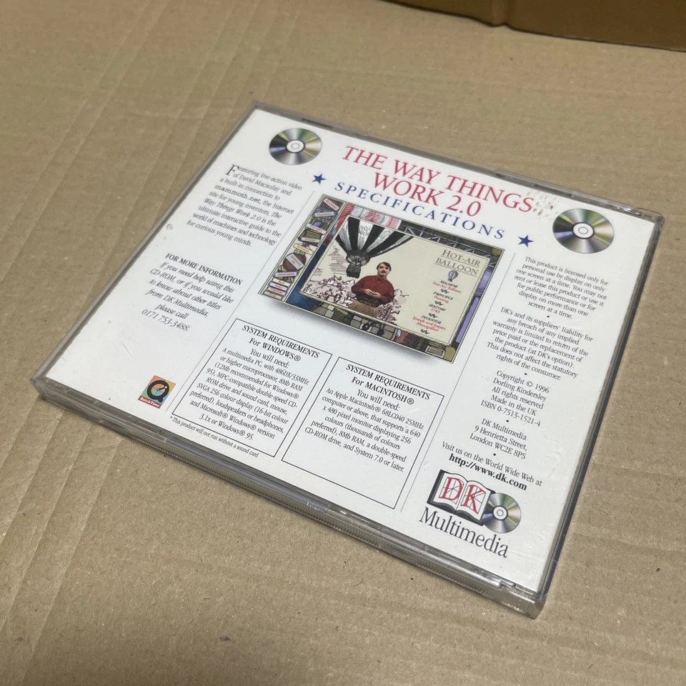 The Way Things Work 2.0 - CD-ROM 1996 - DAVID MACAULAY - DK - Mac & Win 3.1/95 - Image 3 of 4