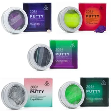 5-Pack Liquid Glass Putty Set – Reactive, UV, Chameleon, Glow, Super Stretch Toy