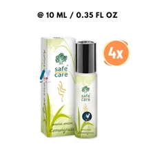 SAFECARE Lemongrass Minyak Angin Aromatherapy Essential Oil Roll On Nausea 4PCS